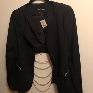 Black Unconventional Blazer